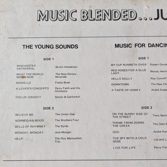 Vintage 5-Record Box Set – Music Blended . . . . Just For You - c 1960s - Picture 5 of 16